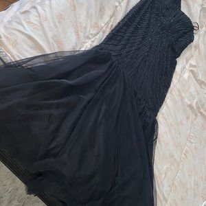 Black Mermaid Beaded Gown